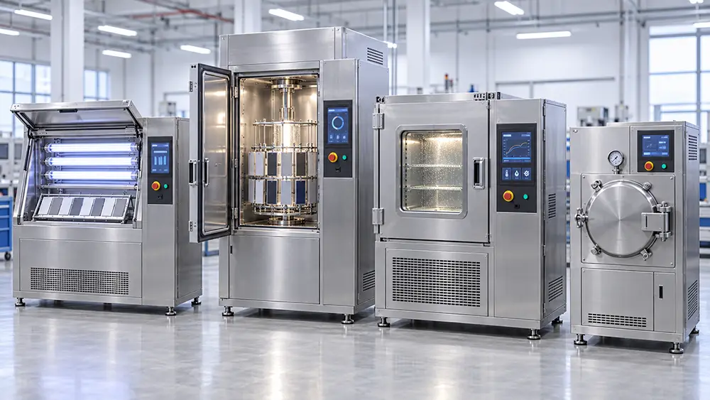 Dexiang UV, xenon arc, temperature-humidity and pressure aging test chambers